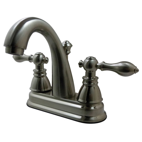 Fauceture FS5618ACL 4-Inch Centerset Lavatory Faucet, Satin Nickel - Satin Nickel