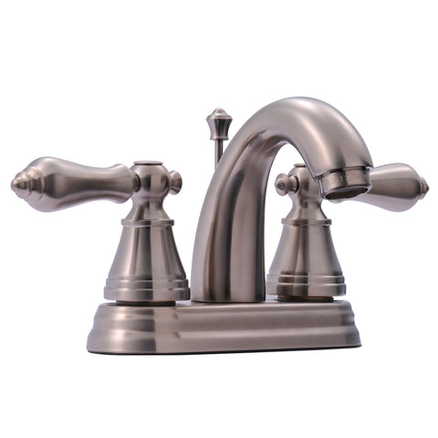 Fauceture FS7618AL 4-Inch Centerset Lavatory Faucet, Satin Nickel - Satin Nickel