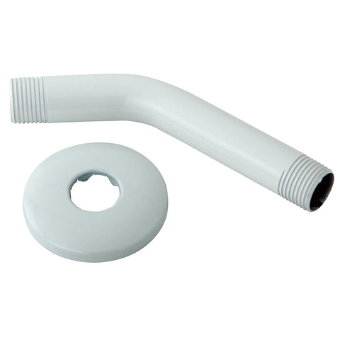 Kingston Brass K150K6 Made to Match 6" Shower Arm/Flange, White - White