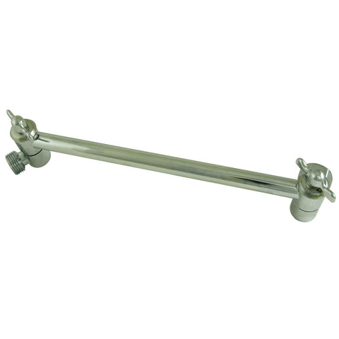 Kingston Brass K153A1 Plumbing Parts 10" High-Low Shower Arm Adjustable, Polished Chrome - Polished Chrome