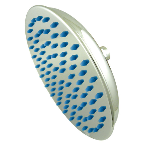 Kingston Brass K158A1 Rainshower 8" Diameter Brass Shower Head With Plastic Showerhead Jets, Polished Chrome - Polished Chrome