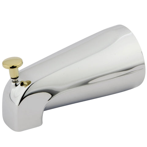 Kingston Brass K188A4 Made To Match Wall Spout/Diverter, Polished Chrome - Polished Chrome/Polished Brass