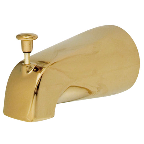 Kingston Brass K189A2 5" ZINC Tub Spout with Diverter, Polished Brass - Polished Brass