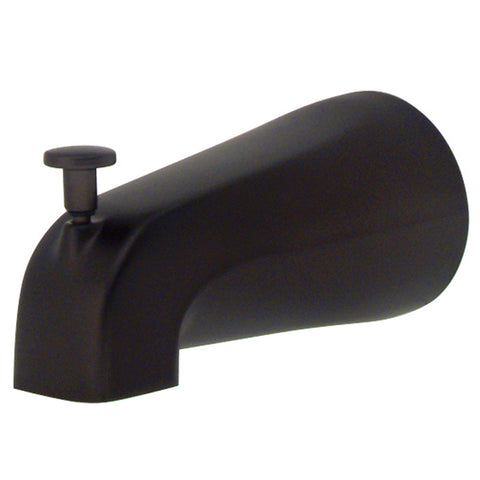 Kingston Brass K189A5 5" ZINC Tub Spout with Diverter, Oil Rubbed Bronze - Oil Rubbed Bronze