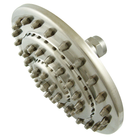 Kingston Brass K206A8 6" Diameter Three-Tier Brass Shower Head, Satin Nickel - Satin Nickel