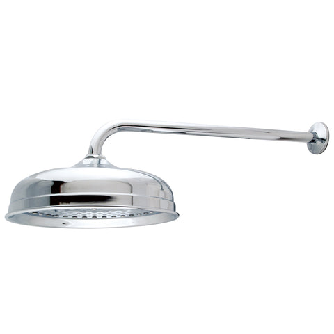 Kingston Brass K225K11 Trimscape 10" Shower Head With 17" Shower Arm, Polished Chrome - Polished Chrome