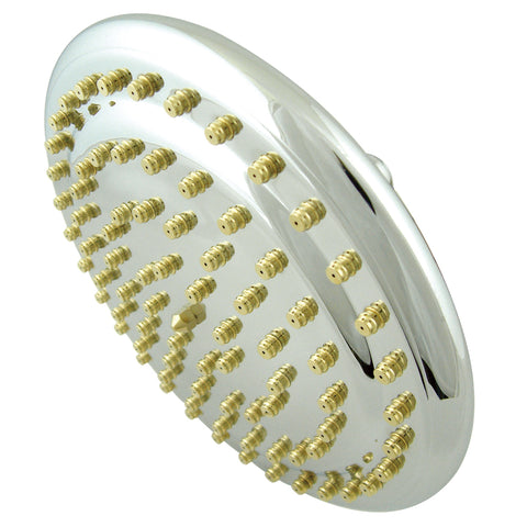 Kingston Brass K319A4 9" Diameter Brass Shower Head, Polished Chrome - Polished Chrome/Polished Brass