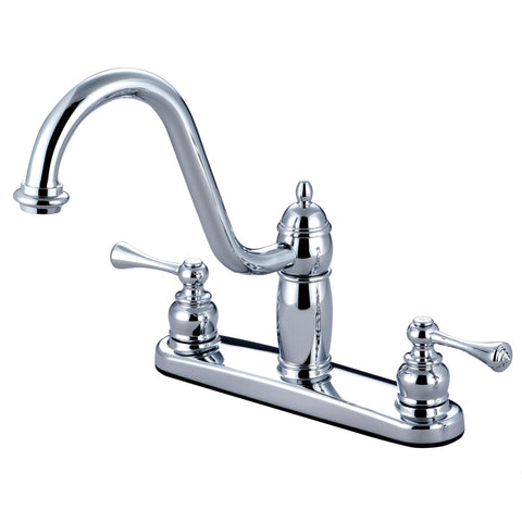 Kingston Brass KB1111BLLS Centerset Kitchen Faucet, Polished Chrome - Polished Chrome