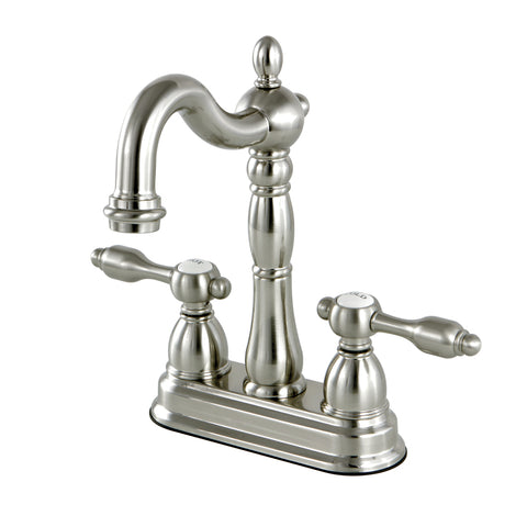Kingston Brass KB1498TAL 4" Centerset Bar Faucet, Satin Nickel - Satin Nickel