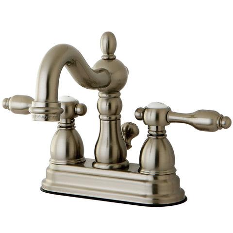 Kingston Brass KB1608TAL 4-Inch Centerset Lavatory Faucet, Satin Nickel - Satin Nickel