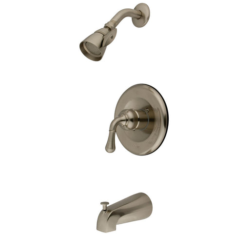 Kingston Brass  KB1638 Magellan Single Lever Handle Operation Tub & Shower Faucet - Satin Nickel