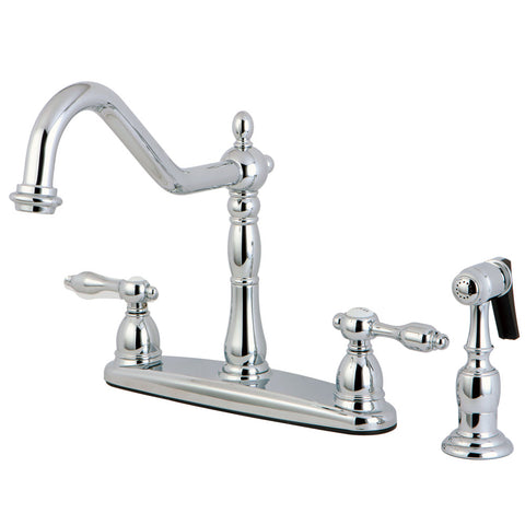 Kingston Brass KB1751TALBS Centerset Kitchen Faucet, Polished Chrome - Polished Chrome