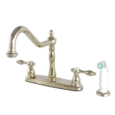 Kingston Brass KB1752TAL Centerset Kitchen Faucet, Polished Brass - Polished Brass