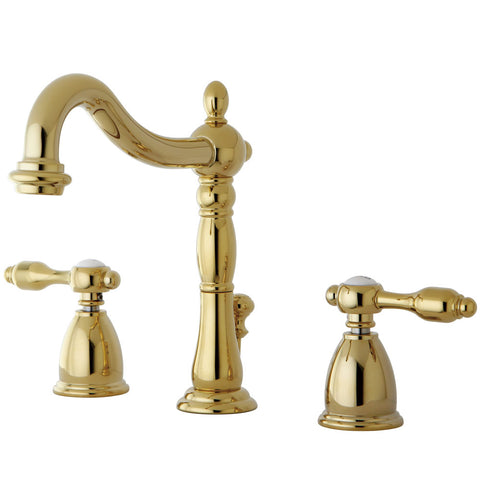Kingston Brass KB1972TAL Widespread Lavatory Faucet, Polished Brass - Polished Brass