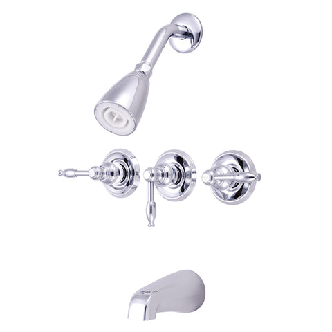 Kingston Brass KB231KL Magellan Tub & Shower Faucet, Polished Chrome - Polished Chrome