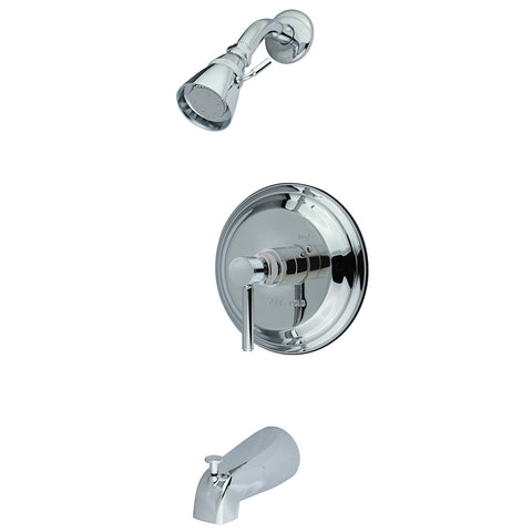 Kingston Brass KB2631DL Concord Tub & Shower Faucet, Polished Chrome - Polished Chrome