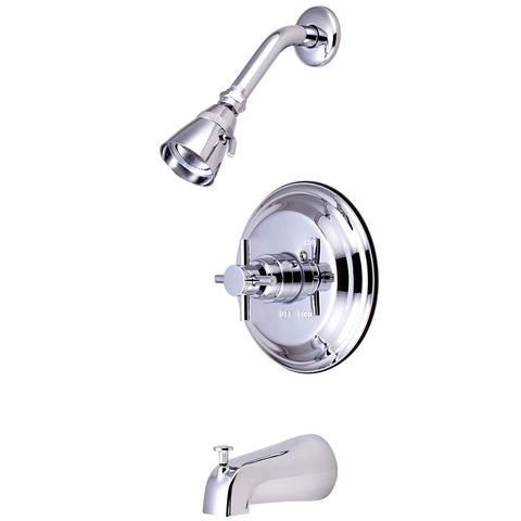 Kingston Brass KB2631DX Concord Tub & Shower Faucet, Polished Chrome - Polished Chrome