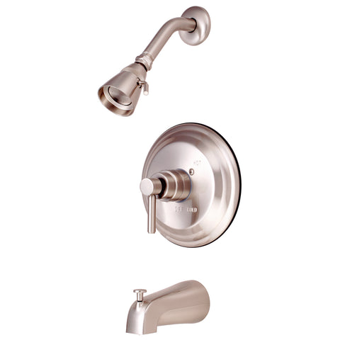 Kingston Brass KB2638DL Concord Tub & Shower Faucet, Satin Nickel - Satin Nickel