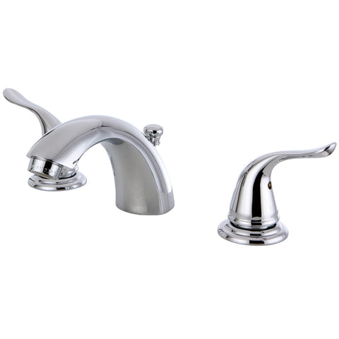 Kingston Brass KB2951YL Mini Widespread Two Handle Lavatory Faucet, Polished Chrome - Polished Chrome