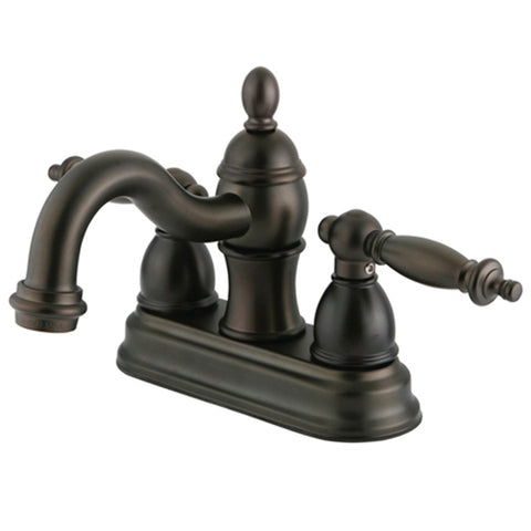 Kingston Brass KB3905TL 4-Inch Centerset Lavatory Faucet, Oil Rubbed Bronze - Oil Rubbed Bronze