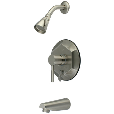 Kingston Brass KB46380DL Concord Tub & Shower Faucet, Satin Nickel - Satin Nickel