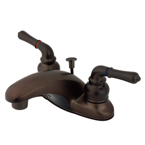 Kingston Brass KB625 4-Inch Centerset Lavatory Faucet, Oil Rubbed Bronze - Oil Rubbed Bronze