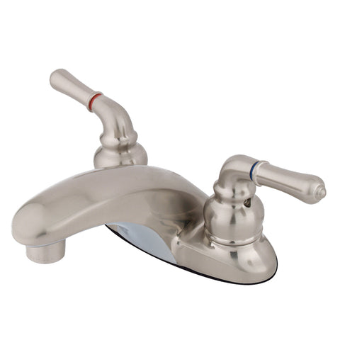 Kingston Brass KB628LP 4-Inch Centerset Lavatory Faucet, Satin Nickel - Satin Nickel