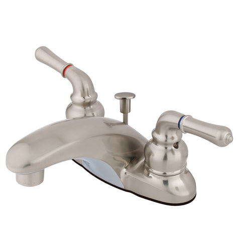 Kingston Brass KB628 4-Inch Centerset Lavatory Faucet, Satin Nickel - Satin Nickel