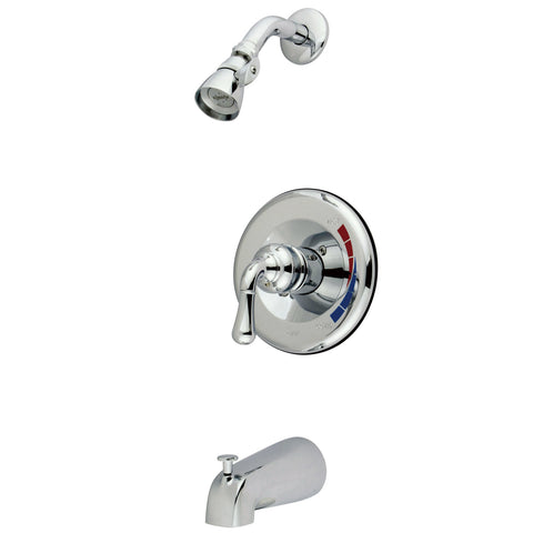 Kingston Brass  KB631 Magellan Single-Handle Operation Tub & Shower Faucet - Polished Chrome
