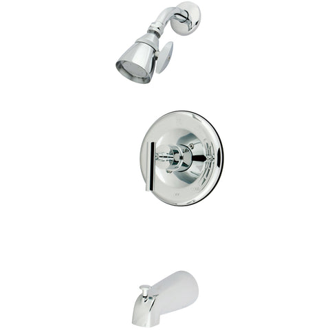 Kingston Brass KB6631CML Manhattan Tub & Shower Faucet, Polished Chrome - Polished Chrome