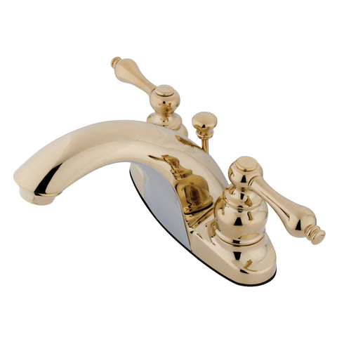 Kingston Brass KB7642AL 4-Inch Centerset Lavatory Faucet, Polished Brass - Polished Brass