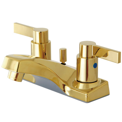 Kingston Brass KB8102NDL 4-Inch Centerset Lavatory Faucet, Polished Brass - Polished Brass