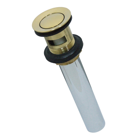 Kingston Brass KB8102 Brass Push Up Drain, Polished Brass - Polished Brass