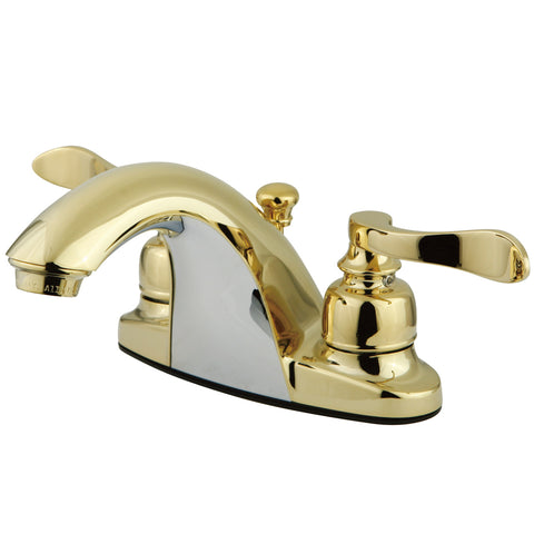 Kingston Brass KB8642NFL 4-Inch Centerset Lavatory Faucet, Polished Brass - Polished Brass