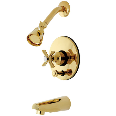Kingston Brass KB86920ZX Tub/Shower Faucet, Polished Brass - Polished Brass