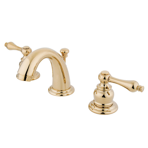 Kingston Brass KB912AL Mini Widespread Lavatory Faucet, Polished Brass - Polished Brass