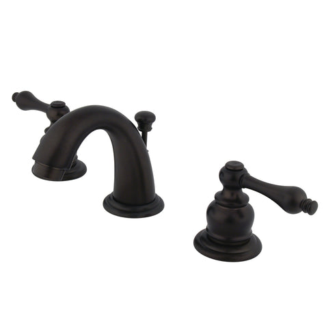 Kingston Brass KB915AL Mini Widespread Lavatory Faucet, Oil Rubbed Bronze - Oil Rubbed Bronze