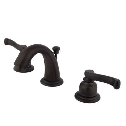 Kingston Brass KB915FL Magellan Mini Widespread Lavatory Faucet Retail Pop-Up, Oil Rubbed Bronze - Oil Rubbed Bronze