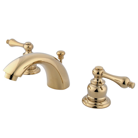 Kingston Brass KB942AL Mini Widespread Lavatory Faucet, Polished Brass - Polished Brass