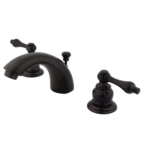 Kingston Brass KB945AL Mini Widespread Lavatory Faucet, Oil Rubbed Bronze - Oil Rubbed Bronze