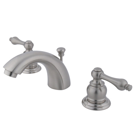 Kingston Brass KB948AL Mini Widespread Lavatory Faucet, Satin Nickel - Satin Nickel