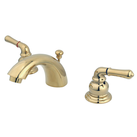 Kingston Brass KB952 Magellan 4"-8" Mini Widespread Lavatory Faucet, Polished Brass - Polished Brass