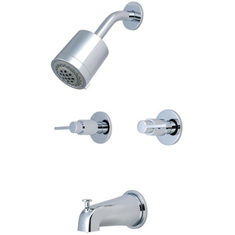 Kingston Brass KBX8141NDL NuvoFusion Tub & Shower Faucet, Polished Chrome - Polished Chrome