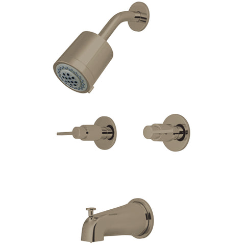 Kingston Brass KBX8148NDL NuvoFusion Tub & Shower Faucet, Satin Nickel - Satin Nickel