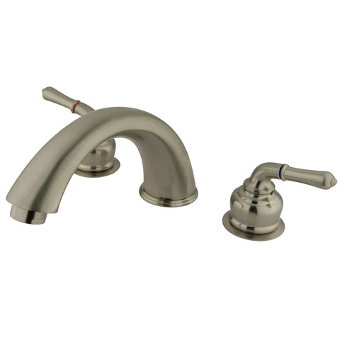 Kingston Brass  KC368 Magellan Roman Tub Filler with Lever Handle - Satin Nickel