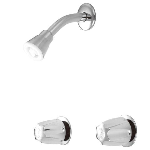 Kingston Brass KF114 Generic Twin Handle 8" Center Tub & Shower Valve Without Spout, Polished Chrome - Polished Chrome