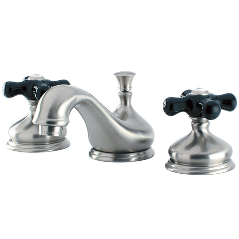 Kingston Brass KS1168PKX Widespread Lavatory Faucet, Satin Nickel - Satin Nickel
