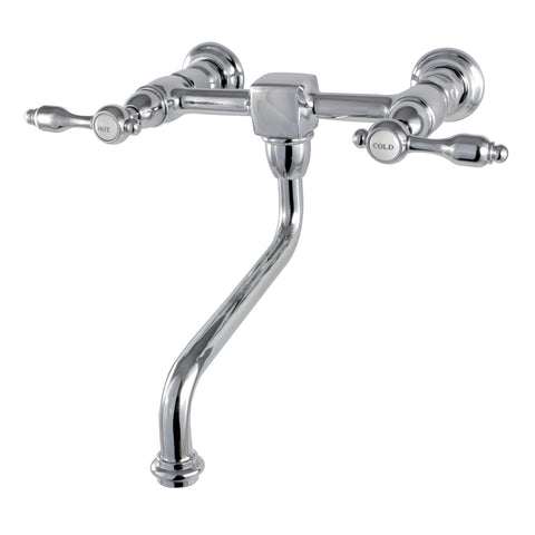 Kingston Brass KS1211TAL Wall Mount Vessel Sink Faucet, Polished Chrome - Polished Chrome