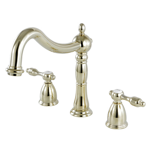 Kingston Brass KS1342TAL Roman Tub Filler with Lever Handle, Polished Brass - Polished Brass
