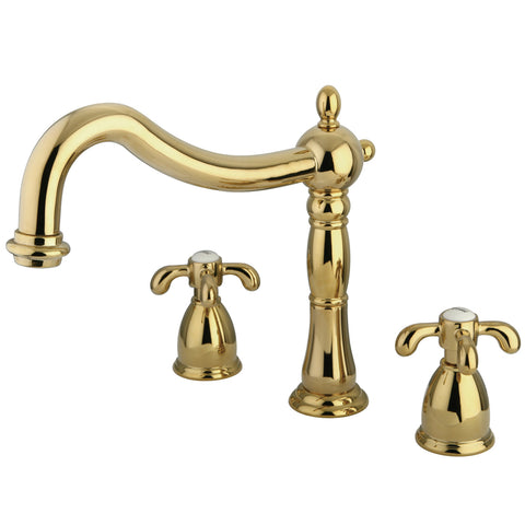 Kingston Brass  KS1342TX French Country Roman Tub Filler,PB - Polished Brass